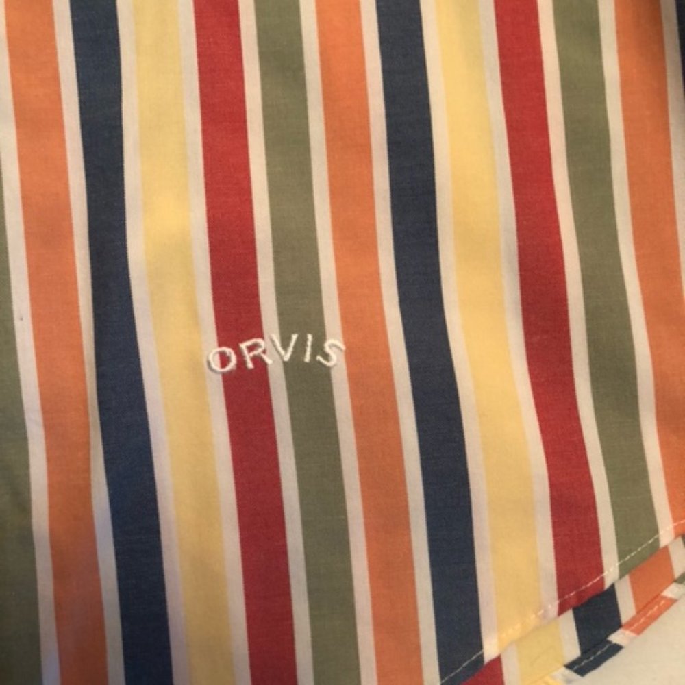 Orvis Collared Multicolor Striped Button-Down - image 3